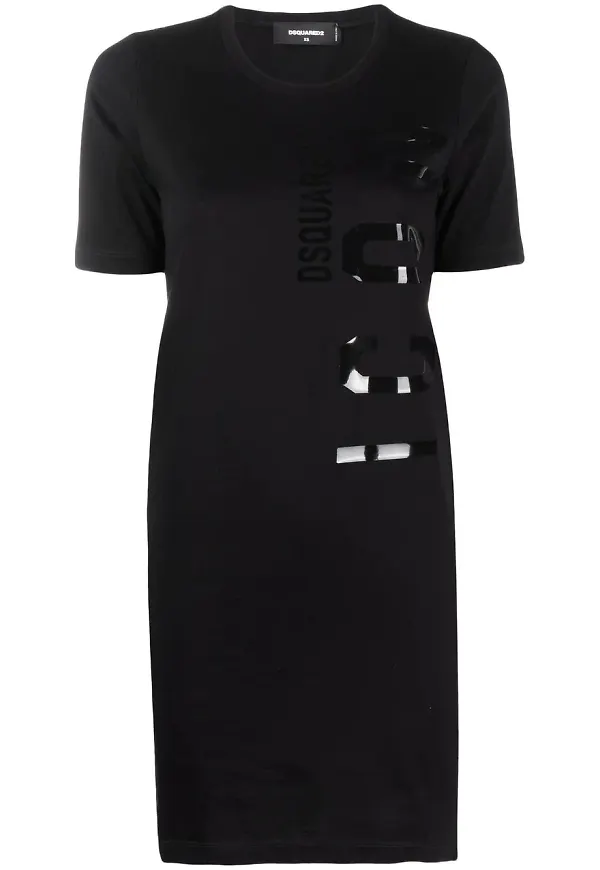 Dsquared2 t-shirt med logotypmärke - Svart