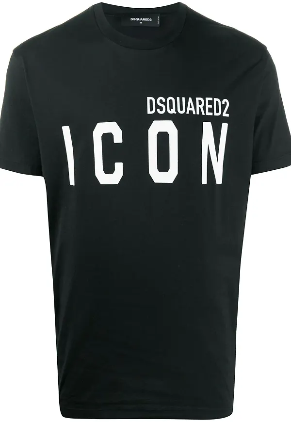 Dsquared2 t-shirt med rundad hals - Svart