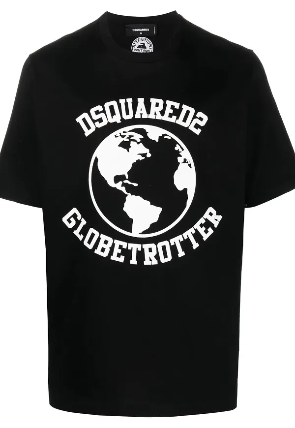 Dsquared2 t-shirt med rundad hals - Svart