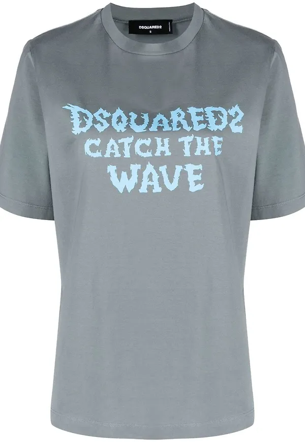 Dsquared2 t-shirt med slogan - Grå