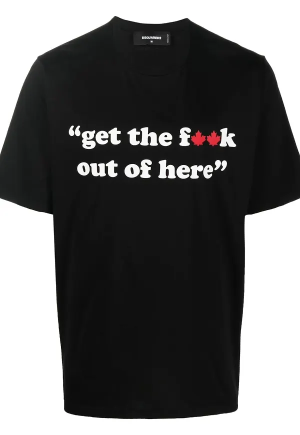 Dsquared2 t-shirt med slogan - Svart