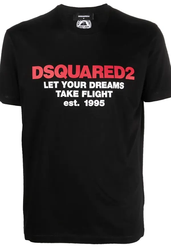 Dsquared2 t-shirt med slogan - Svart
