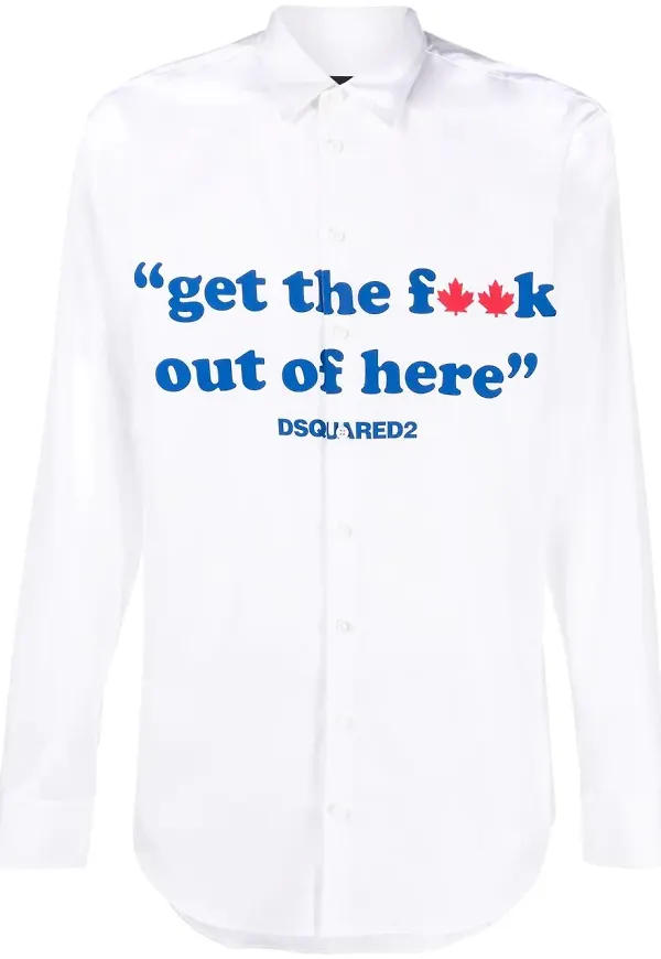 Dsquared2 t-shirt med slogan - Vit
