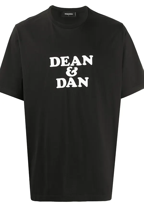 Dsquared2 t-shirt med tryck - Svart