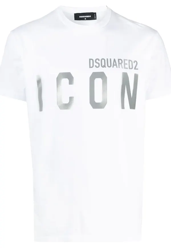 Dsquared2 t-shirt med tryck - Vit