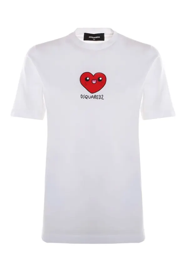 Dsquared2 T-shirt Vit, Dam