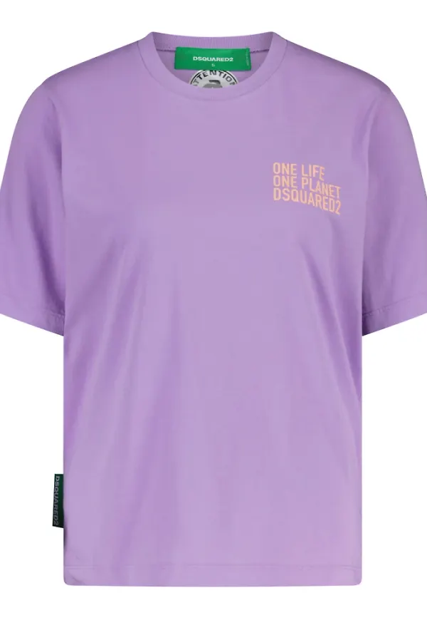Dsquared2 T-Shirts Lila, Dam