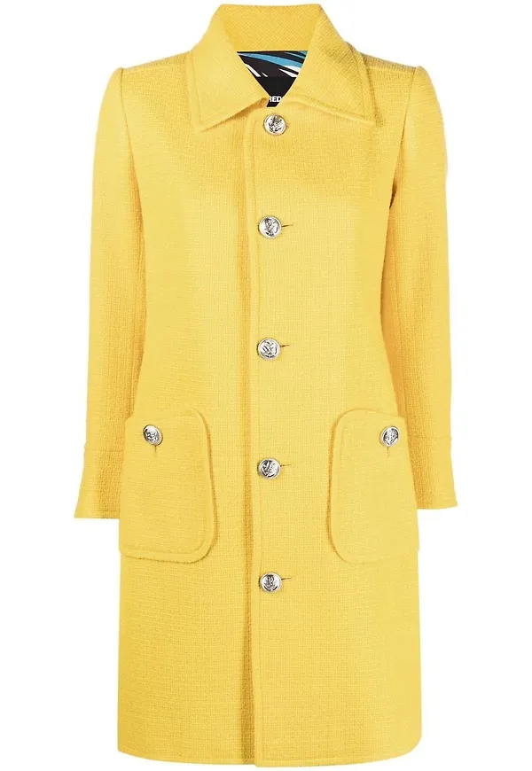 Dsquared2 tailored single-breasted coat - Gul