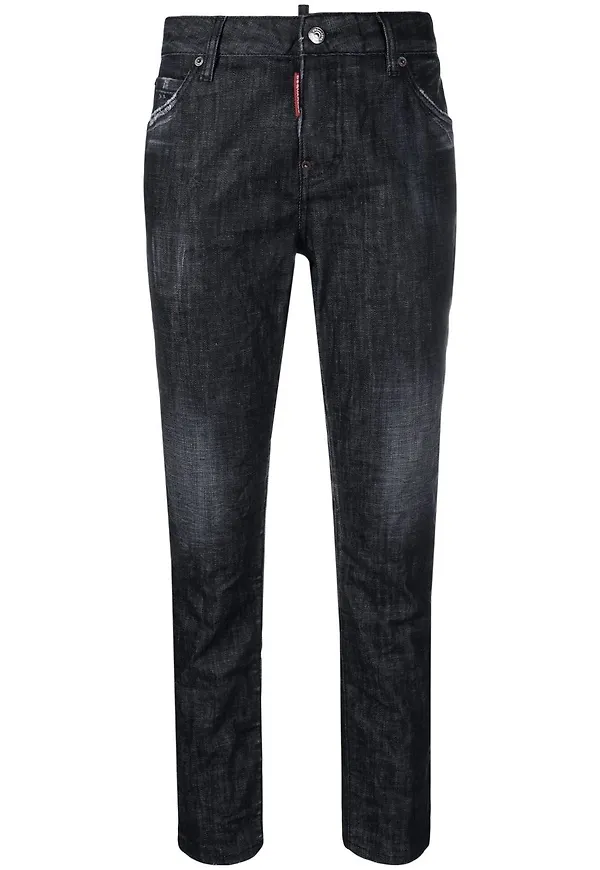 Dsquared2 tapered-jeans - Svart