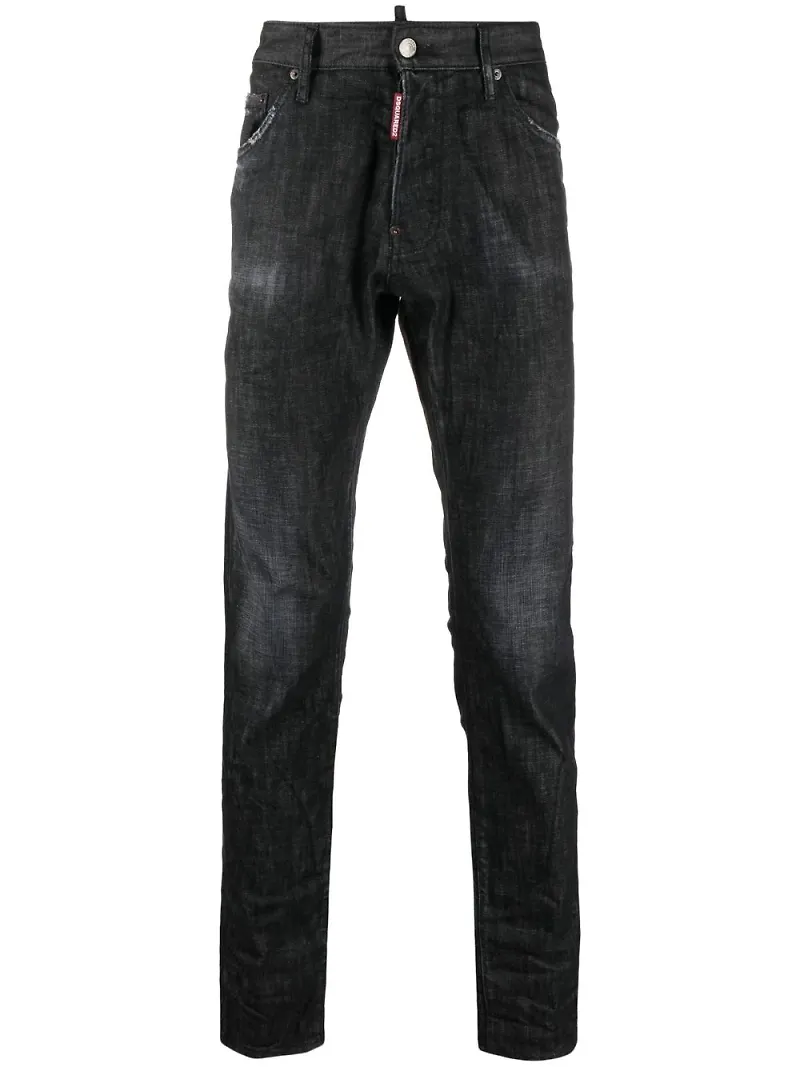 Dsquared2 tapered-jeans med smal passform - Svart