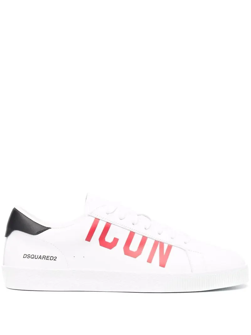 Dsquared2 TEEN Icon sneakers med tryck - Vit