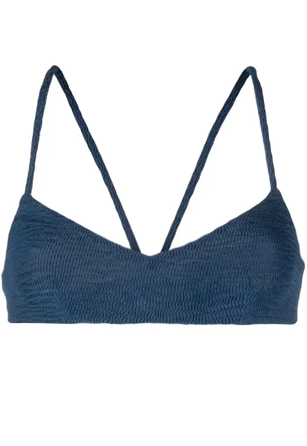 Dsquared2 textured bikini top - Blå