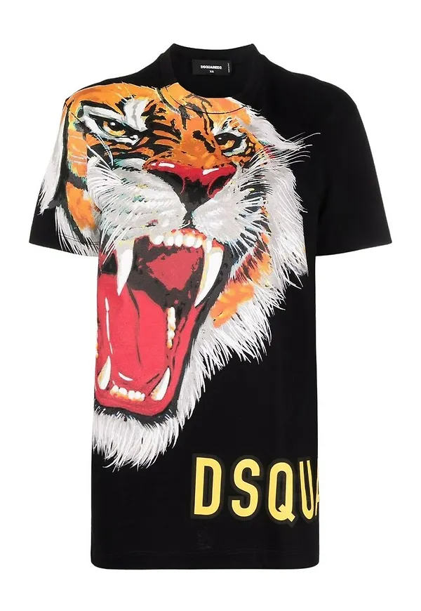 Dsquared2 Tiger T-Shirt Svart, Dam