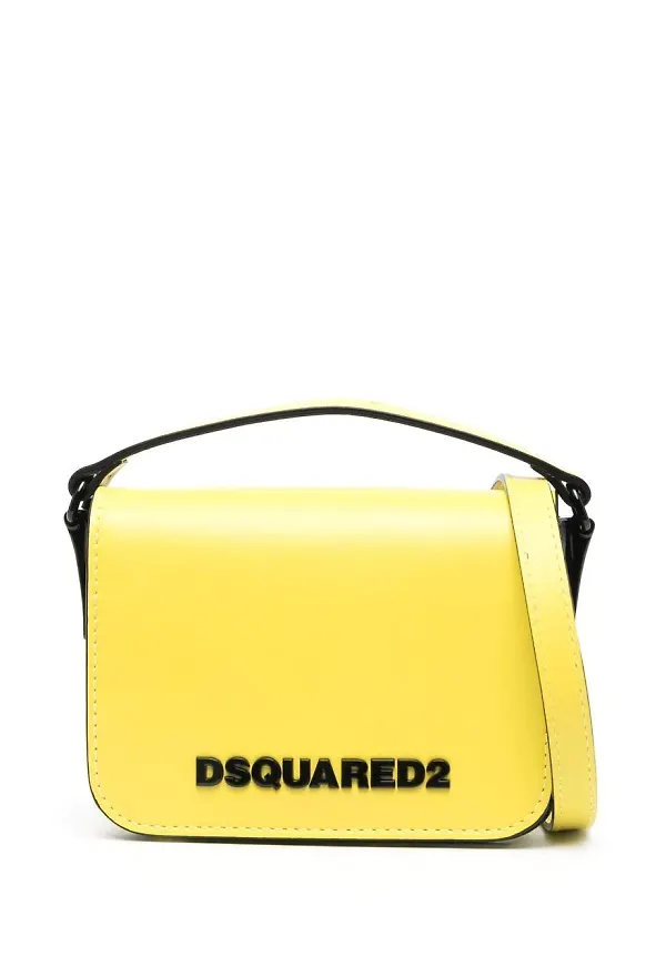 Dsquared2 totebag i läder - Gul