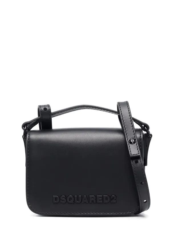 Dsquared2 totebag i läder - Svart