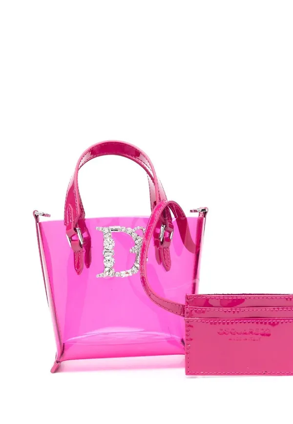 Dsquared2 transparent totebag - Rosa