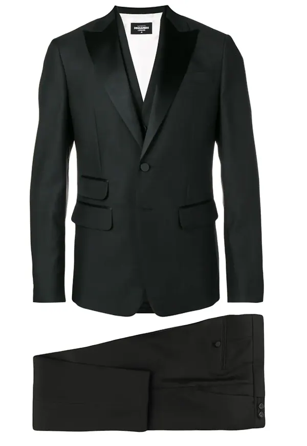 Dsquared2 tredelad formell kostym - Svart