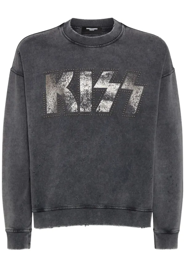 DSQUARED2 tröja med slogan - Grå