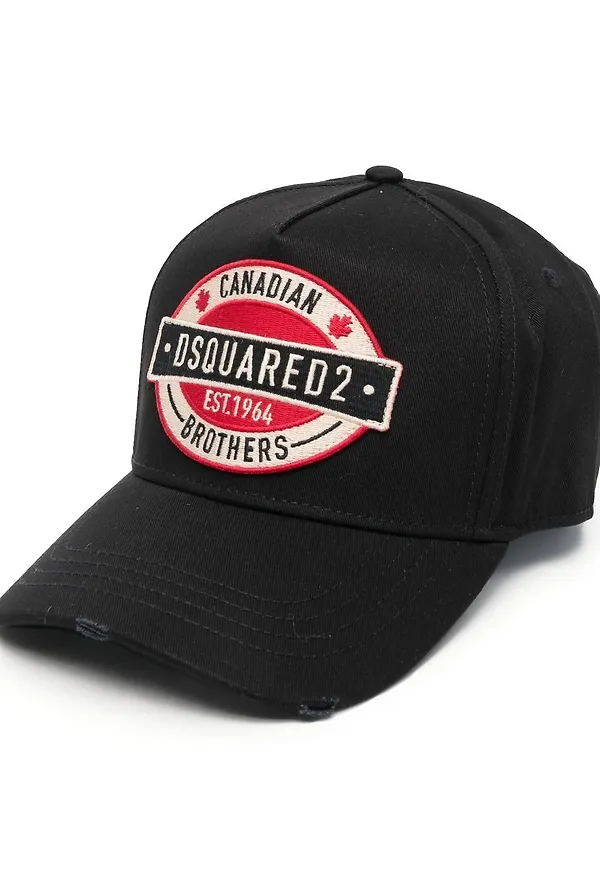 Dsquared2 truckerkeps med logotypmärke - Svart
