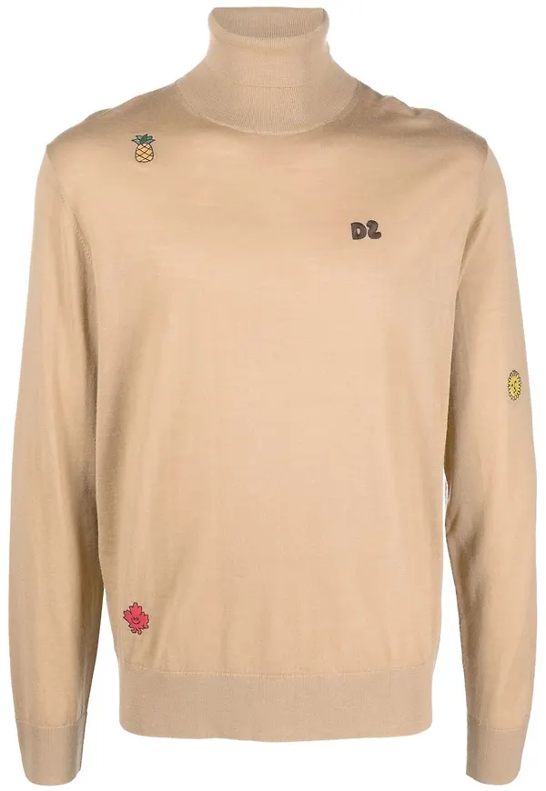 Dsquared2 tröja med brodyr - Neutral