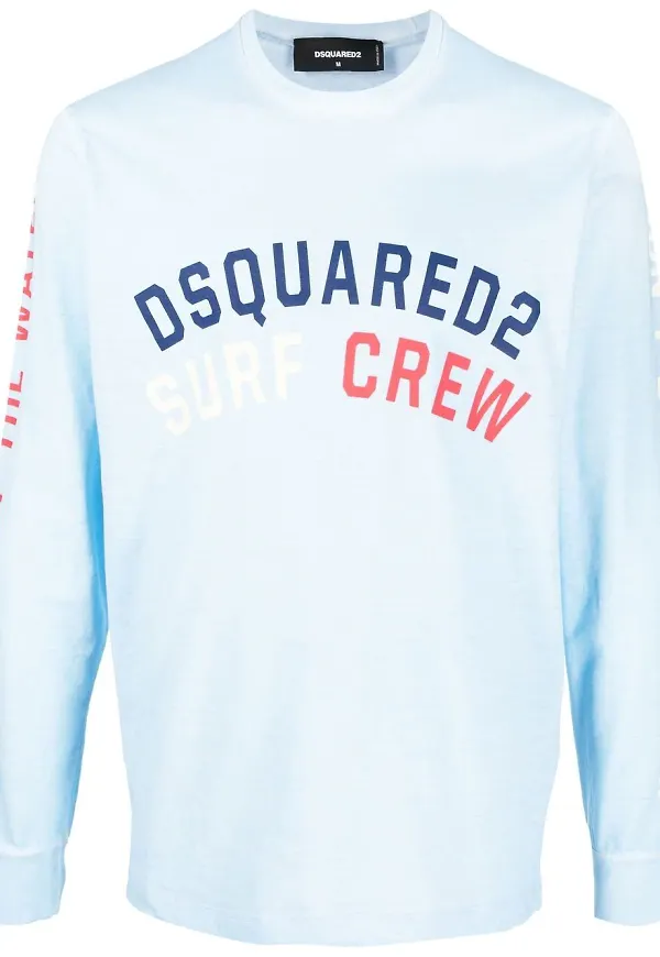 Dsquared2 tröja med grafiskt tryck - Blå