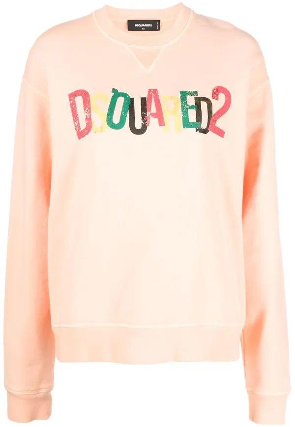 Dsquared2 tröja med logotyp - Orange
