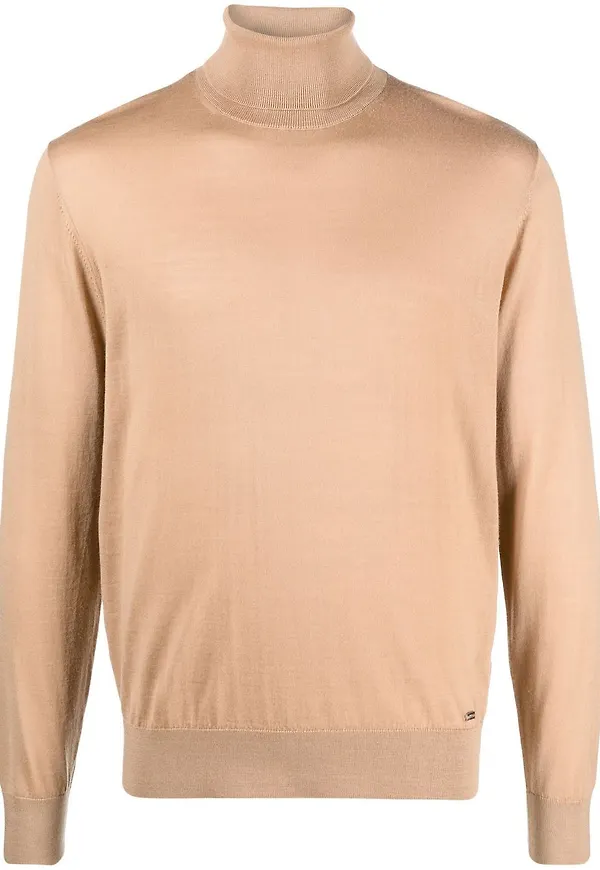 Dsquared2 tröja med rullkrage - Brun