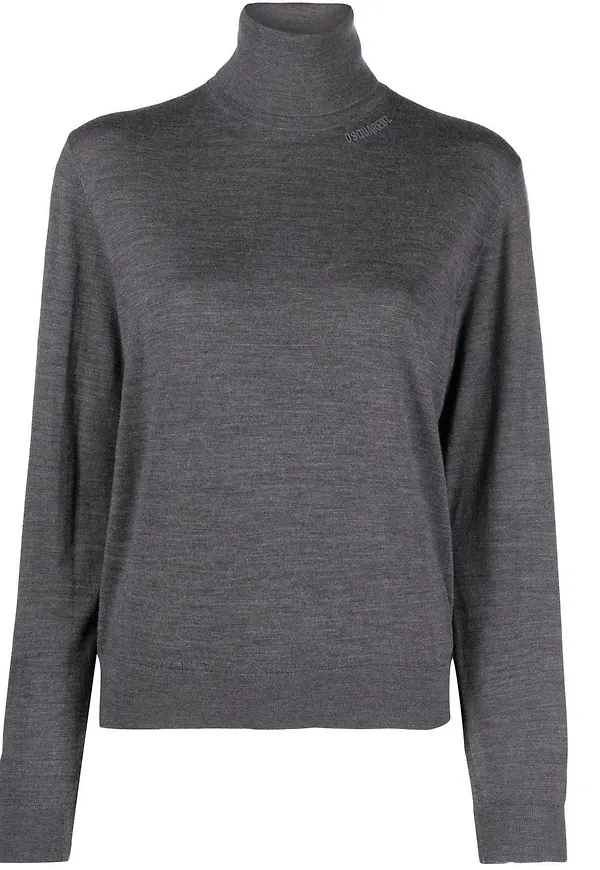 Dsquared2 tröja med rullkrage - Grå