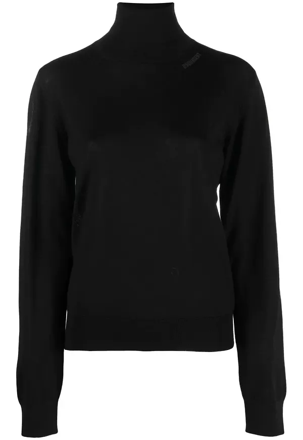 Dsquared2 tröja med rullkrage - Svart