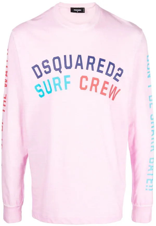 Dsquared2 tröja med slogan - Rosa