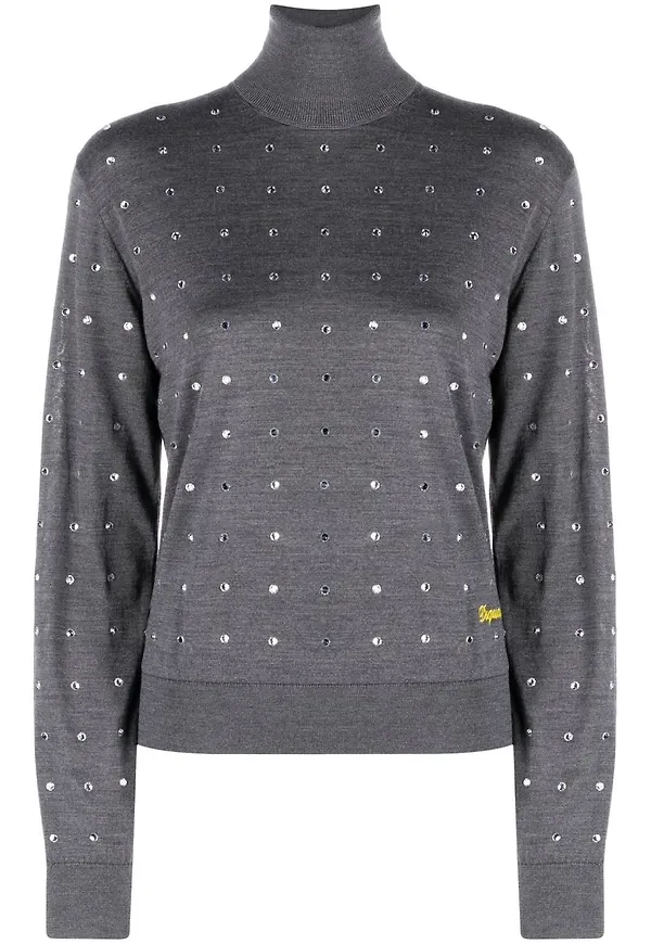 Dsquared2 tröja med strass - Grå