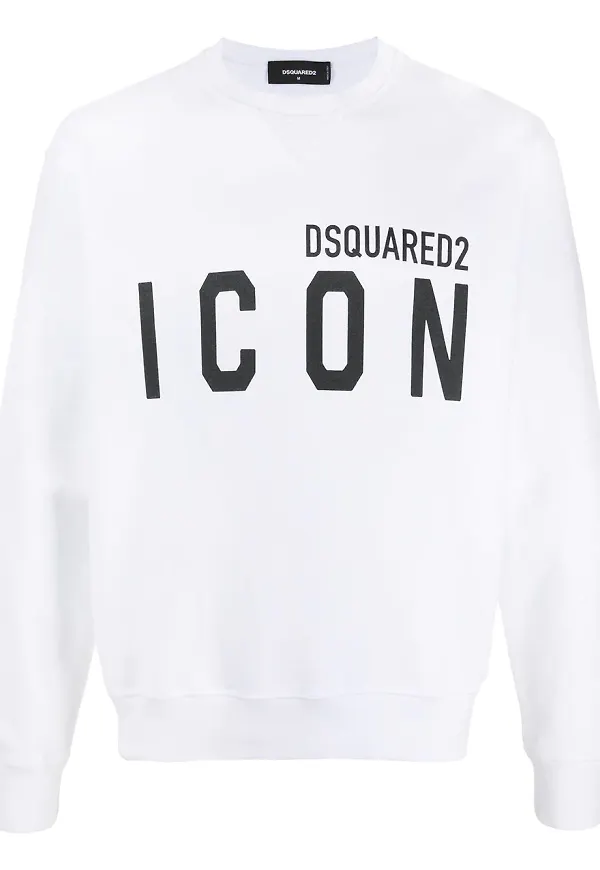 Dsquared2 tröja med tryck - Vit