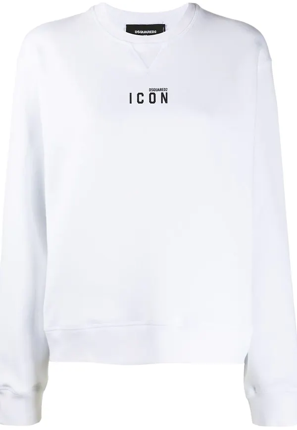 Dsquared2 tröja med tryck - Vit