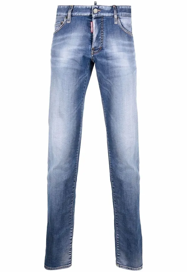 Dsquared2 tvättade slim fit-jeans - Blå
