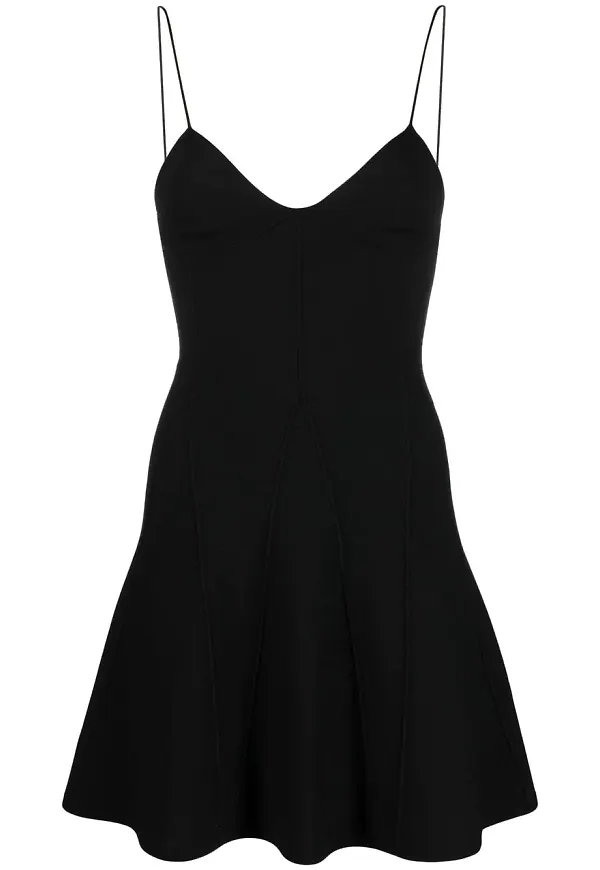Dsquared2 v-ringad miniklänning - Svart