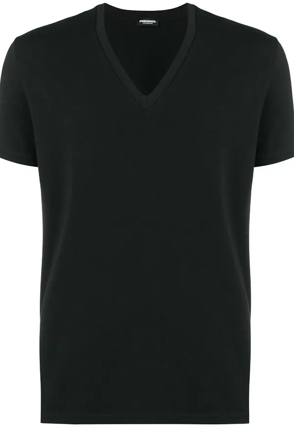 Dsquared2 v-ringad t-shirt - Svart