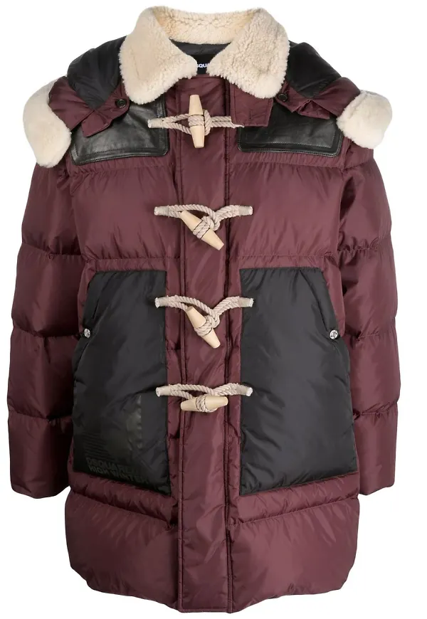 Dsquared2 vadderad jacka - Röd