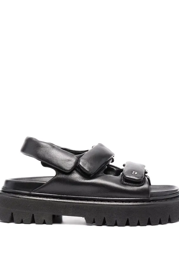 Dsquared2 vadderade slingback-sandaler - Svart