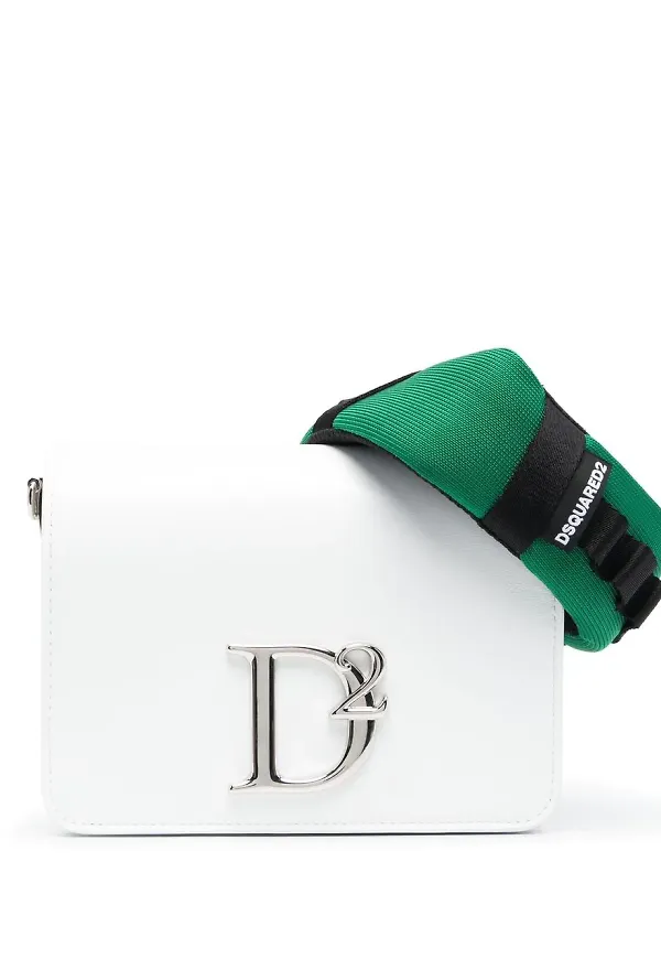 Dsquared2 Vitello axelväska i läder