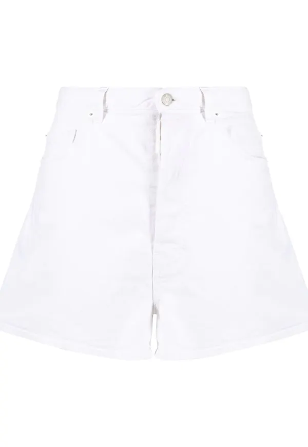 Dsquared2 White Bull jeansshorts - Vit