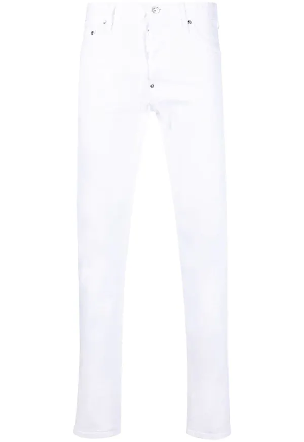Dsquared2 White Bull skinny-jeans - Vit
