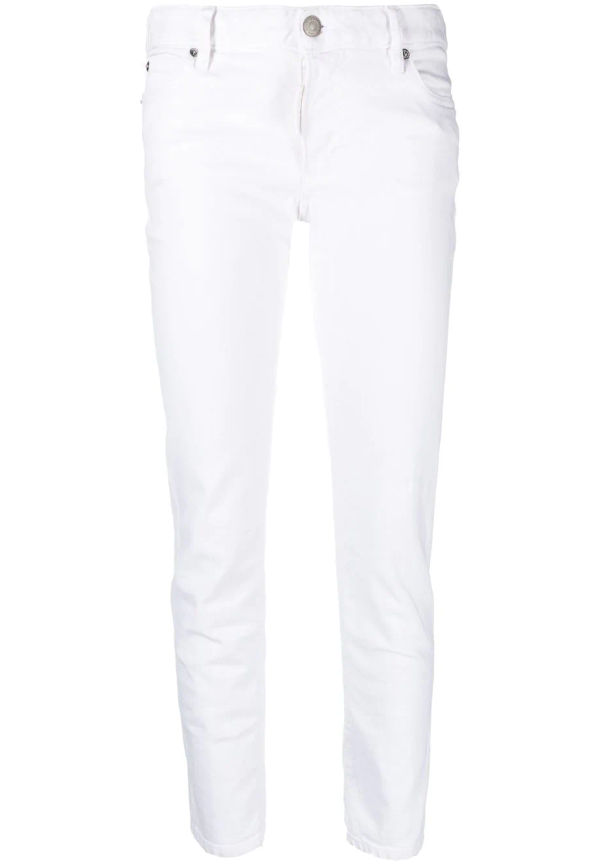 Dsquared2 White Bull skinny-jeans - Vit