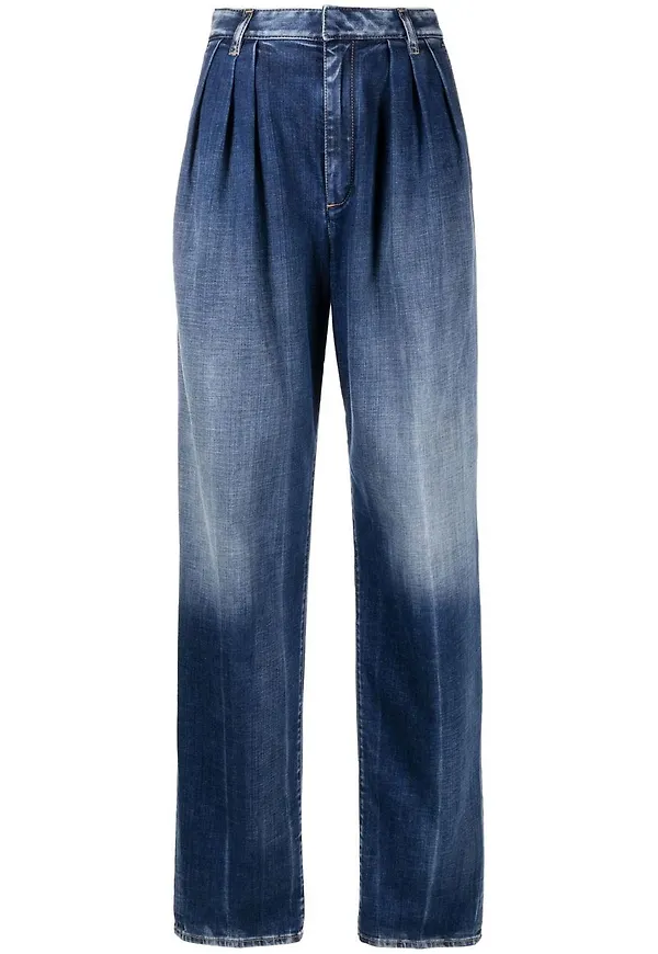 Dsquared2 wide leg-jeans - Blå