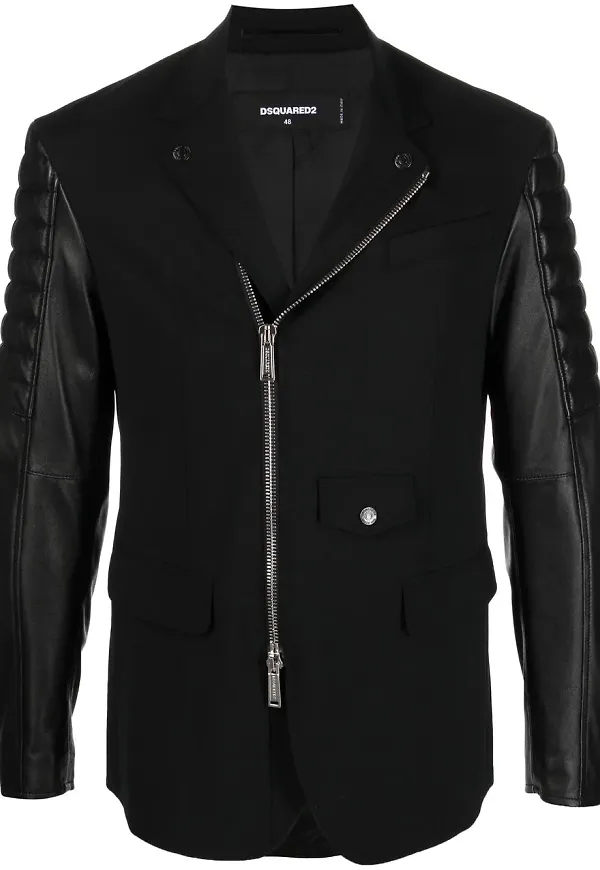 Dsquared2 x Ibrahimović bikerjacka - Svart