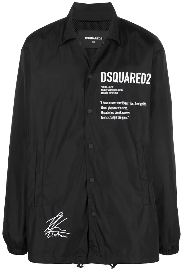 Dsquared2 x Ibrahimović Icon vindjacka - Svart