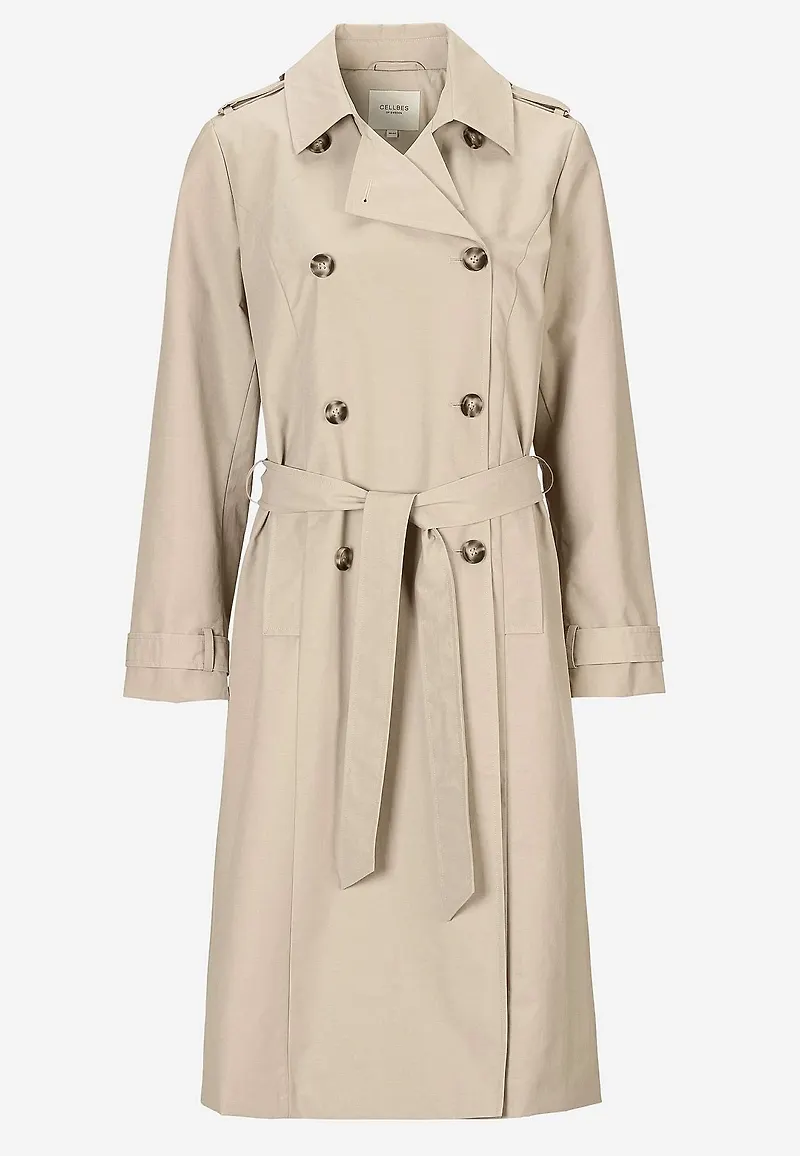 Dubbelknäppt trenchcoat