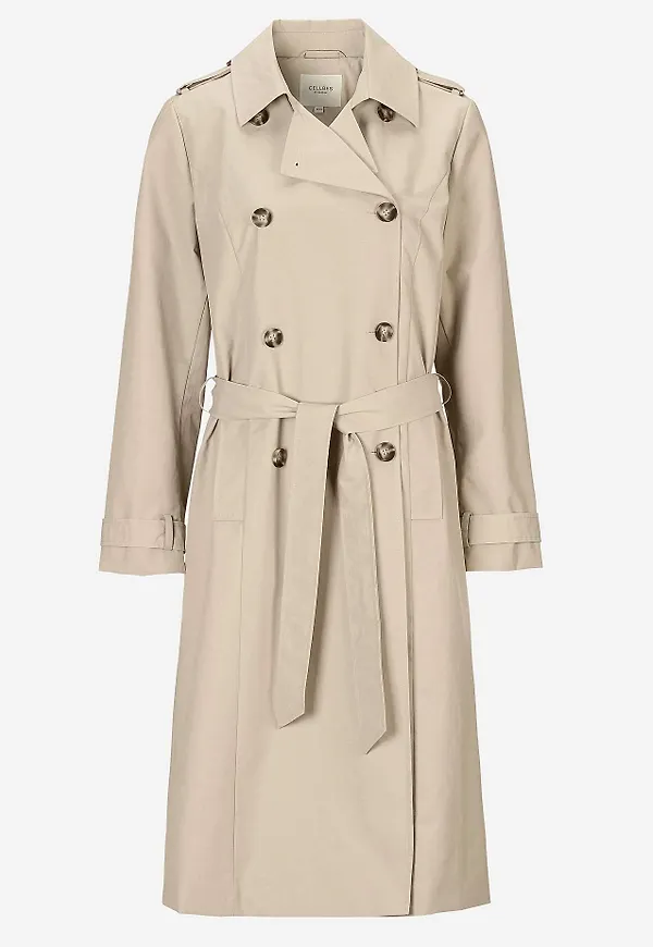 Dubbelknäppt trenchcoat
