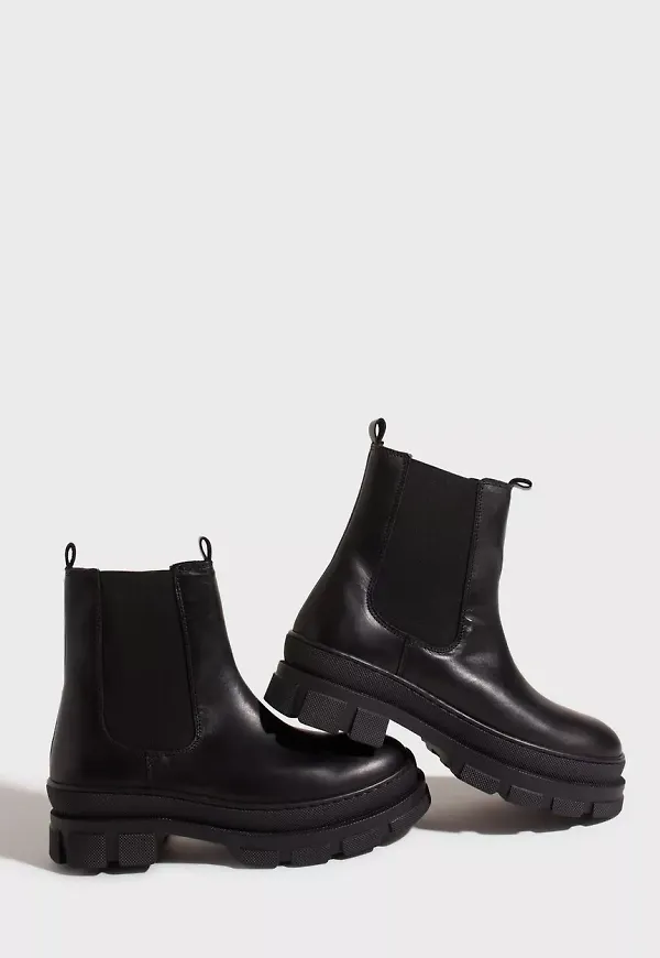 Duffy - Biker boots - Black - Chunky Boots - Boots & Kängor