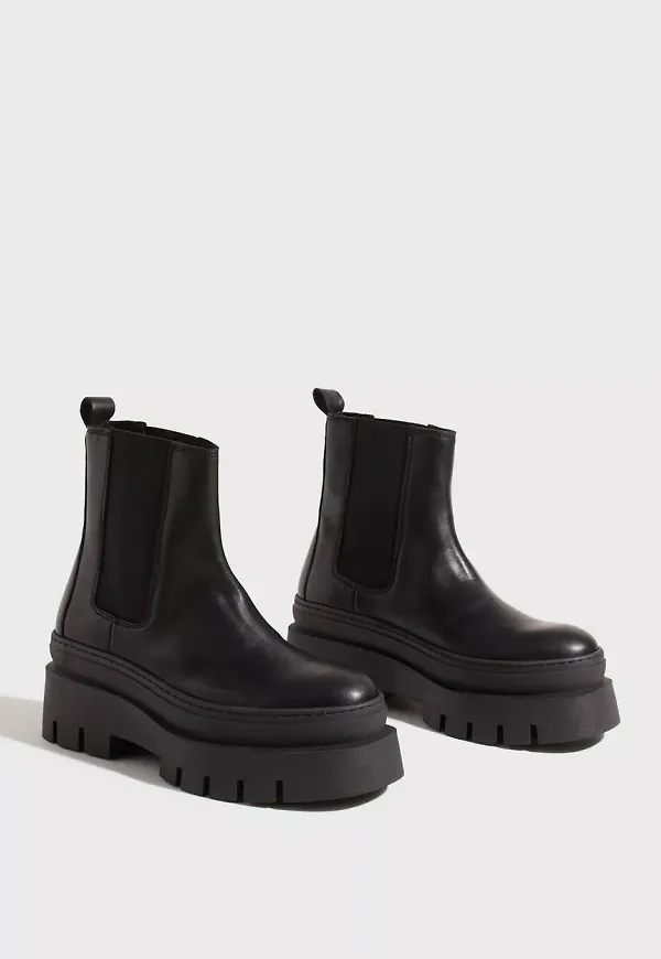 Duffy - Biker boots - Black - Chunky Chelsea Boots - Boots & Kängor