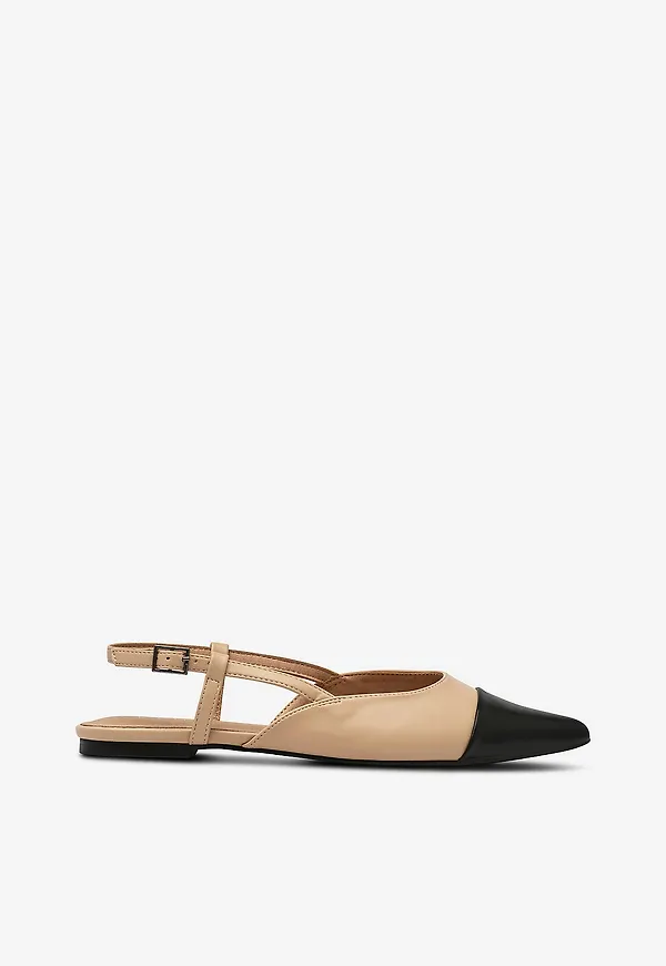 Duffy - Slingback Shoes - Beige